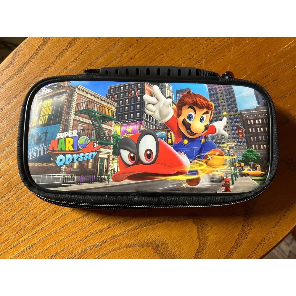 Super Mario Odyssey Nintendo Switch Case, Carrying case, zip close